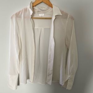 Sheer white blouse